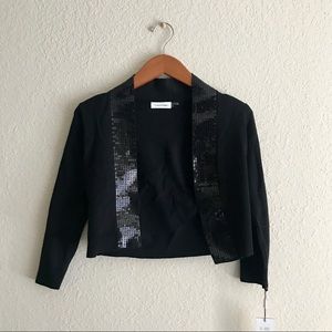 Calvin Klein crop sequin sweater